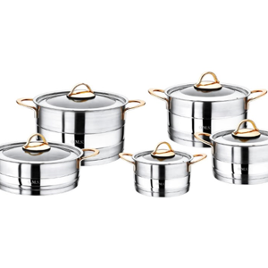 10 PCS CYLINDER MODEL COOKWARE SET