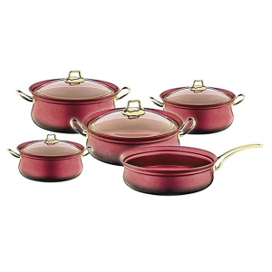 9 PCS NON STICK COOKWARE INDUCTION SETS